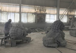 石彫刻　中国工場　はやしばら有限会社